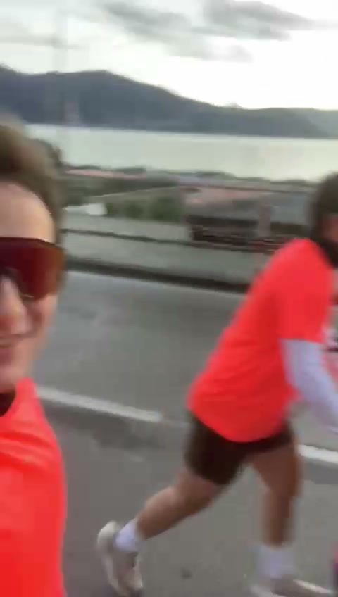 First kilometre at the Portofino Half-Marathon