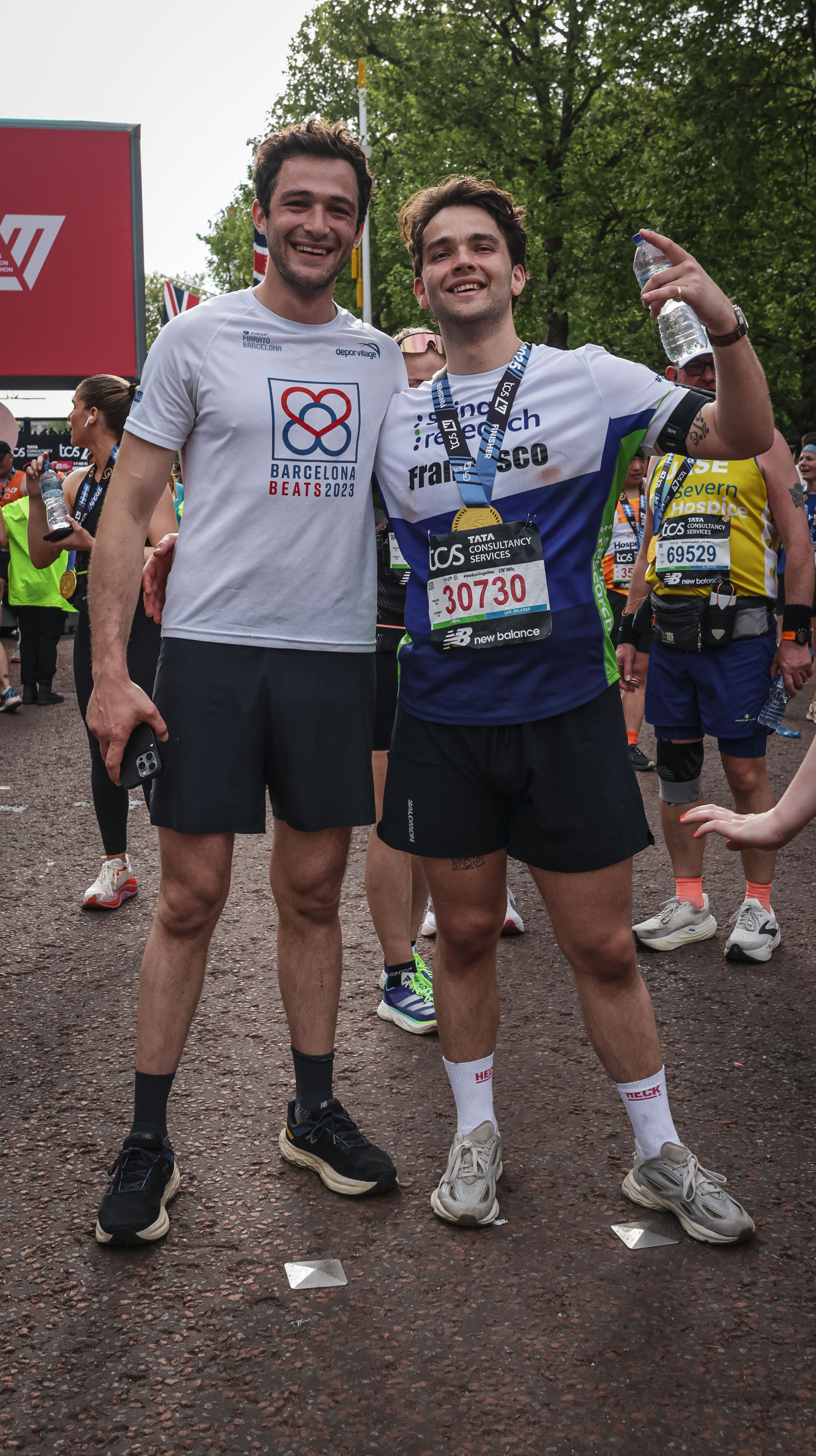 The team together after the London Marathon 2025